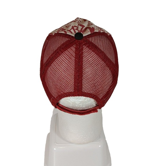 Denver Zoo Rhino Cap Mesh Back Red & Black Baseball Sports Hook & Loop Hat - Picture 5 of 8